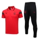 AC Milan Komplet Polo Treningowa 2023-24 Czerwony