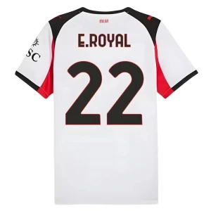 AC Milan Koszulka Piłkarska 2025-26 E. Royal #22 Wyjazdowa Męska