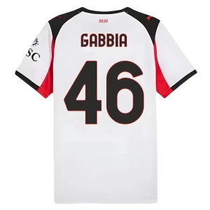 AC Milan Koszulka Piłkarska 2025-26 Gabbia #46 Wyjazdowa Męska
