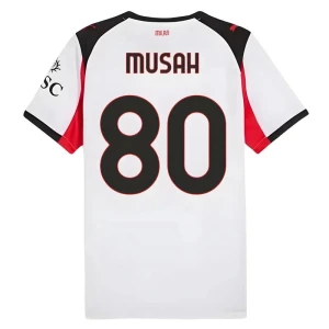 AC Milan Koszulka Piłkarska 2025-26 Musah #80 Wyjazdowa Męska