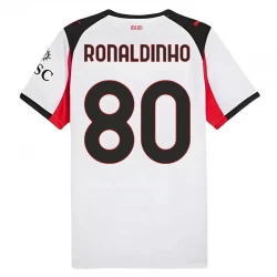 AC Milan Koszulka Piłkarska 2025-26 Ronaldinho Gaúcho #80 Wyjazdowa Męska