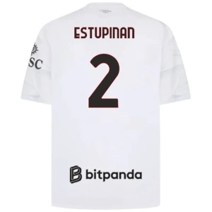 AC Milan Koszulka Piłkarska 2026-27 Estupinan #2 Wyjazdowa Męska