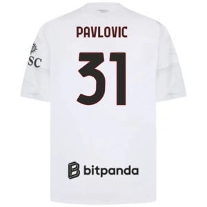 AC Milan Koszulka Piłkarska 2026-27 Pavlovic #31 Wyjazdowa Męska