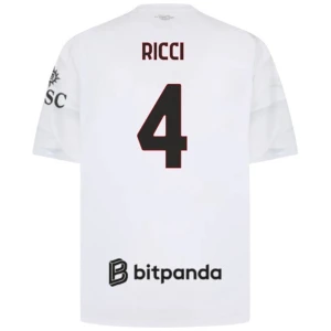 AC Milan Koszulka Piłkarska 2026-27 Ricci #4 Wyjazdowa Męska