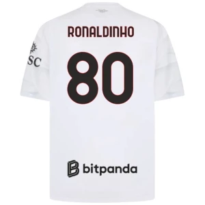 AC Milan Koszulka Piłkarska 2026-27 Ronaldinho Gaúcho #80 Wyjazdowa Męska
