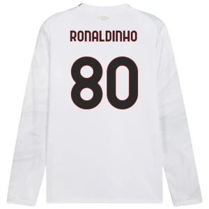 AC Milan Koszulka Piłkarska 2026-27 Ronaldinho Gaúcho #80 Wyjazdowa Męska Długi Rękaw