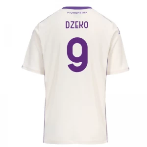 ACF Fiorentina Koszulka Piłkarska 2025-26 Dzeko #9 Wyjazdowa Męska