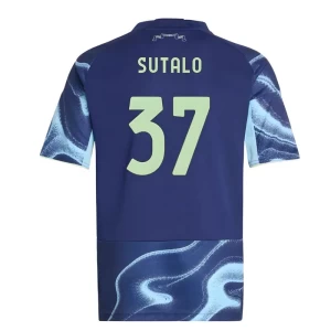 AFC Ajax Amsterdam Koszulka Piłkarska 2025-26 Sutalo #37 Wyjazdowa Męska