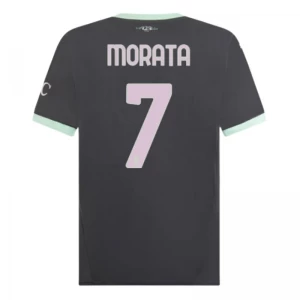 Alvaro Morata #7 Koszulki Piłkarskie AC Milan 2024-25 Alternatywna Męska
