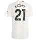 Antony #21 Koszulki Piłkarskie Manchester United 2023-24 Alternatywna Męska