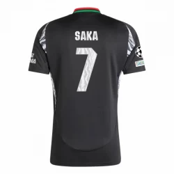 Arsenal FC Koszulka Piłkarska 2024-25 UCL Bukayo Saka #7 Wyjazdowa Męska