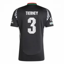 Arsenal FC Koszulka Piłkarska 2024-25 UCL Tierney #3 Wyjazdowa Męska