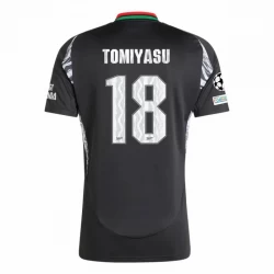 Arsenal FC Koszulka Piłkarska 2024-25 UCL Tomiyasu #18 Wyjazdowa Męska