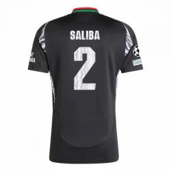 Arsenal FC Koszulka Piłkarska 2024-25 UCL William Saliba #2 Wyjazdowa Męska