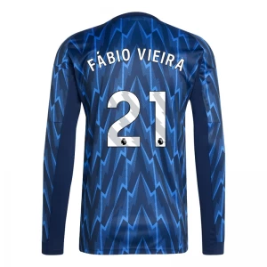 Arsenal FC Koszulka Piłkarska 2025-26 Fabio Vieira #21 Wyjazdowa Męska Długi Rękaw