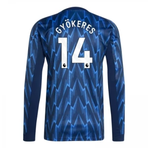 Arsenal FC Koszulka Piłkarska 2025-26 Gyokeres #14 Wyjazdowa Męska Długi Rękaw