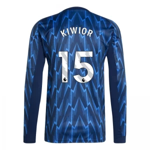 Arsenal FC Koszulka Piłkarska 2025-26 Kiwior #15 Wyjazdowa Męska Długi Rękaw