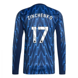 Arsenal FC Koszulka Piłkarska 2025-26 Zinchenko #17 Wyjazdowa Męska Długi Rękaw