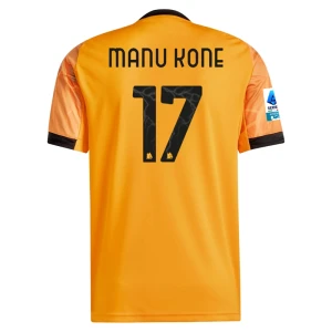 AS Roma Koszulka Piłkarska 2025-26 Manu Kone #17 Wyjazdowa Męska