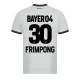 Bayer 04 Leverkusen Koszulka Piłkarska 2023-24 Frimpong #30 Wyjazdowa Męska