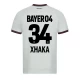 Bayer 04 Leverkusen Koszulka Piłkarska 2023-24 Granit Xhaka #34 Wyjazdowa Męska