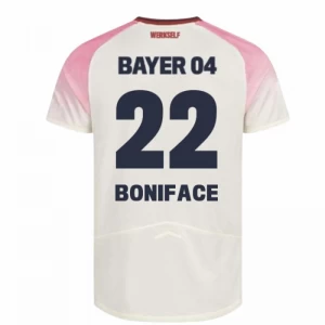 Bayer 04 Leverkusen Koszulka Piłkarska 2025-26 Boniface #22 Wyjazdowa Męska