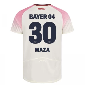 Bayer 04 Leverkusen Koszulka Piłkarska 2025-26 Maza #30 Wyjazdowa Męska