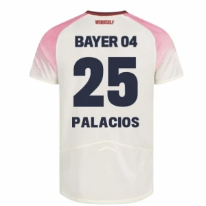 Bayer 04 Leverkusen Koszulka Piłkarska 2025-26 Palacios #25 Wyjazdowa Męska