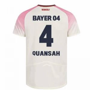 Bayer 04 Leverkusen Koszulka Piłkarska 2025-26 Quansah #4 Wyjazdowa Męska
