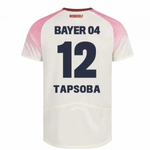 Bayer 04 Leverkusen Koszulka Piłkarska 2025-26 Tapsoba #12 Wyjazdowa Męska