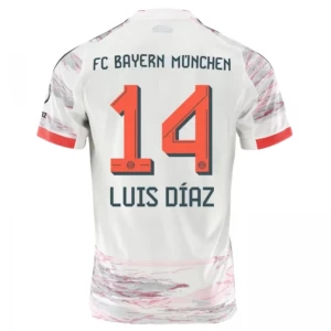 Bayern Monachium Koszulka Piłkarska 2025-26 Luis Diaz #14 Wyjazdowa Męska
