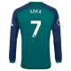 Bukayo Saka #7 Koszulki Piłkarskie Arsenal FC 2023-24 Alternatywna Męska Długi Rękaw