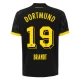 BVB Borussia Dortmund Koszulka Piłkarska 2023-24 Brandt #19 Wyjazdowa Męska