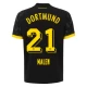 BVB Borussia Dortmund Koszulka Piłkarska 2023-24 Malen #21 Wyjazdowa Męska