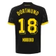 BVB Borussia Dortmund Koszulka Piłkarska 2023-24 Moukoko #18 Wyjazdowa Męska