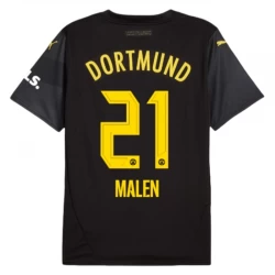 BVB Borussia Dortmund Koszulka Piłkarska 2024-25 Donyell Malen #21 Wyjazdowa Męska