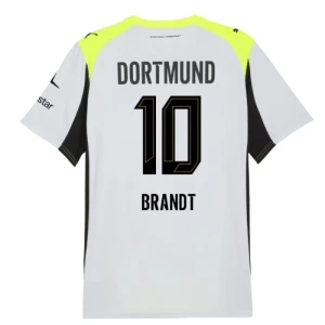BVB Borussia Dortmund Koszulka Piłkarska 2025-26 Brandt #10 Wyjazdowa Męska