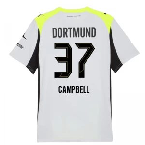 BVB Borussia Dortmund Koszulka Piłkarska 2025-26 Campbell #37 Wyjazdowa Męska
