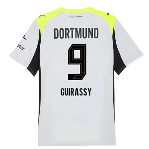 BVB Borussia Dortmund Koszulka Piłkarska 2025-26 Guirassy #9 Wyjazdowa Męska