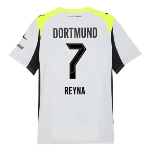 BVB Borussia Dortmund Koszulka Piłkarska 2025-26 Reyna #7 Wyjazdowa Męska