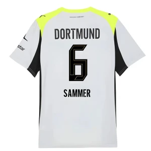 BVB Borussia Dortmund Koszulka Piłkarska 2025-26 Sammer #6 Wyjazdowa Męska