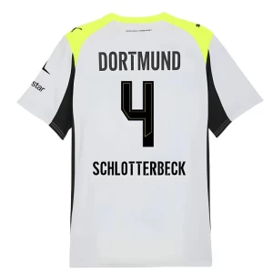 BVB Borussia Dortmund Koszulka Piłkarska 2025-26 Schlotterbeck #4 Wyjazdowa Męska