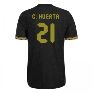 C. Huerta #21 Koszulki Piłkarskie Meksyk 2025 Black Gold Cup Trzecia Męska