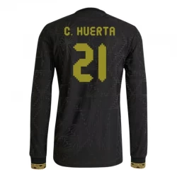 C. Huerta #21 Koszulki Piłkarskie Meksyk 2025 Black Gold Cup Trzecia Męska Długi Rękaw