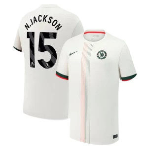 Chelsea FC Koszulka Piłkarska 2025-26 N. Jackson #15 Wyjazdowa Męska