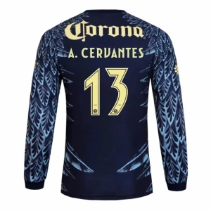 Club América Koszulka Piłkarska 2025-26 A. CERVANTES #13 Wyjazdowa Męska Długi Rękaw