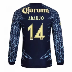 Club América Koszulka Piłkarska 2025-26 ARAUJO #14 Wyjazdowa Męska Długi Rękaw