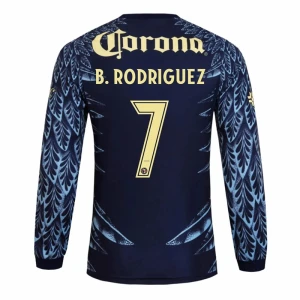 Club América Koszulka Piłkarska 2025-26 B. RODRIGUEZ #7 Wyjazdowa Męska Długi Rękaw