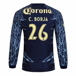 Club América Koszulka Piłkarska 2025-26 C.BORJA #26 Wyjazdowa Męska Długi Rękaw