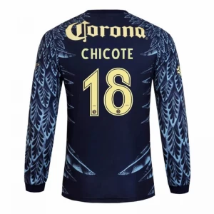 Club América Koszulka Piłkarska 2025-26 CHICOTE #18 Wyjazdowa Męska Długi Rękaw